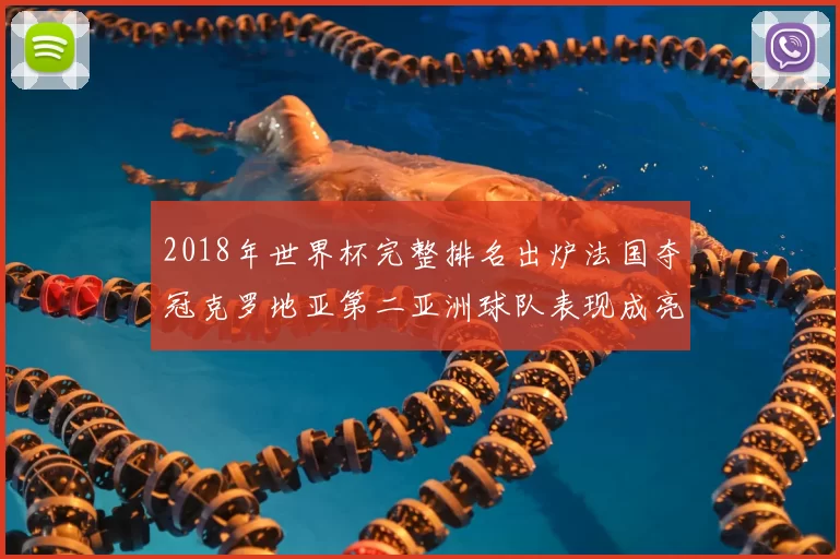 2018年世界杯完整排名出炉法国夺冠克罗地亚第二亚洲球队表现成亮点